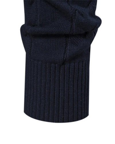 Frederico | Baumwoll-Ritssweater mit Muster