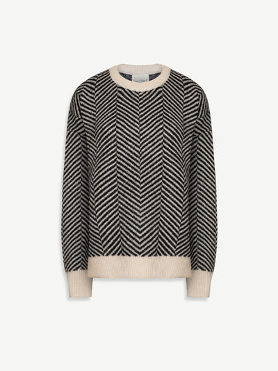Lenya | Gemusterter Strickpullover
