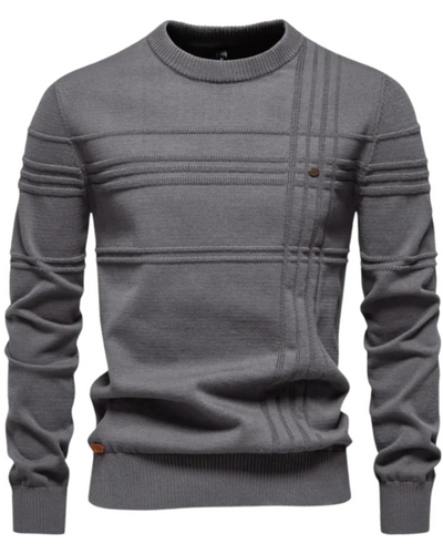 Leon | Herren Pullover mit Karomuster