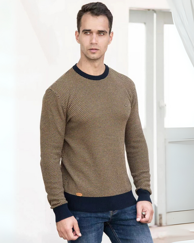 Matteo | Karierter Herrenpullover