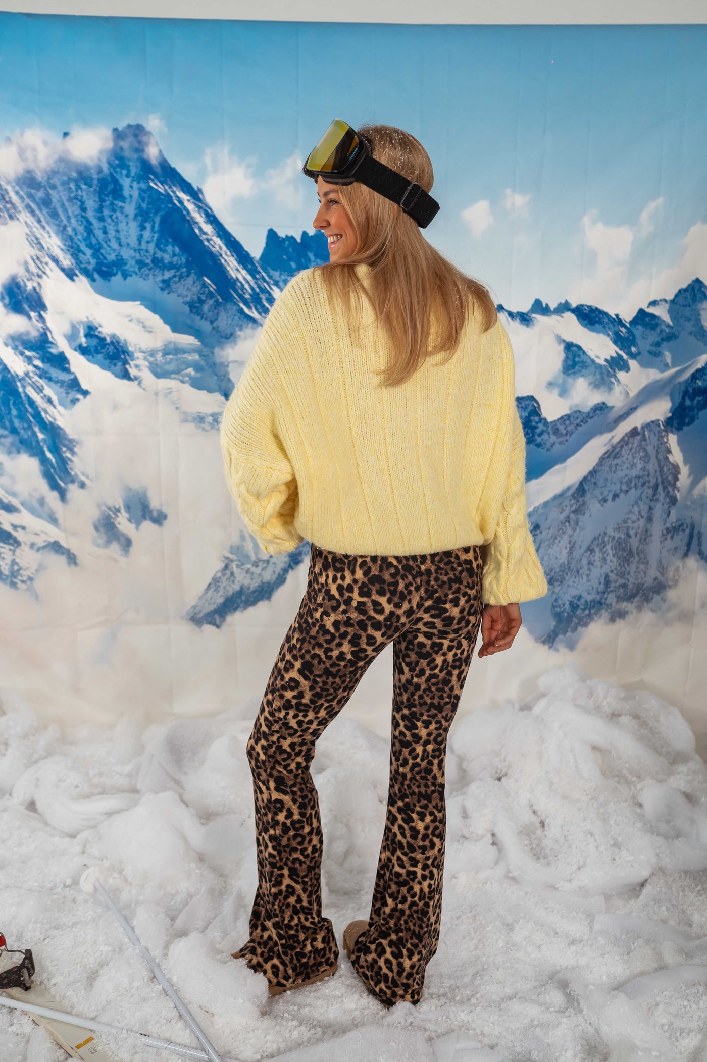 Hannah | Gelber Strickpullover